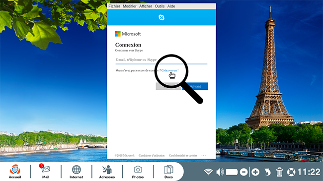 Créer un compte Skype