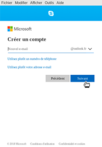 Créer un compte et une nouvelle adresse e-mail @outlook.fr