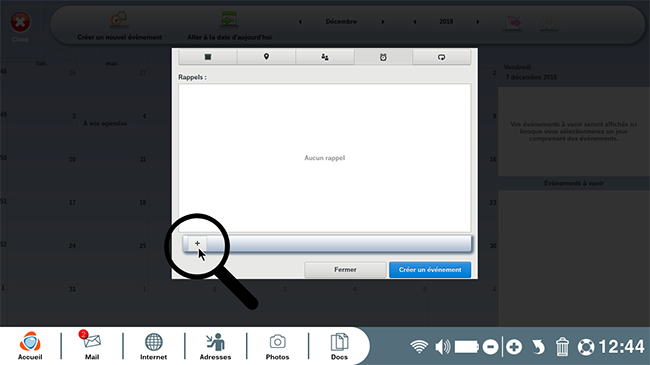 mettre un rappel au rendez-vous