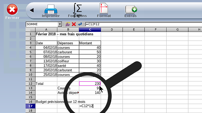 Estimation de mon budget annuel