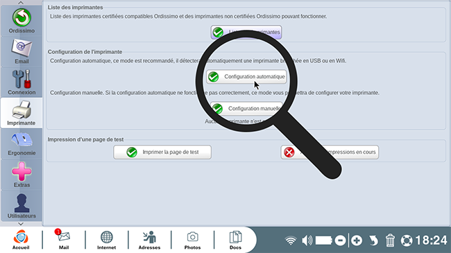 Configuration automatique