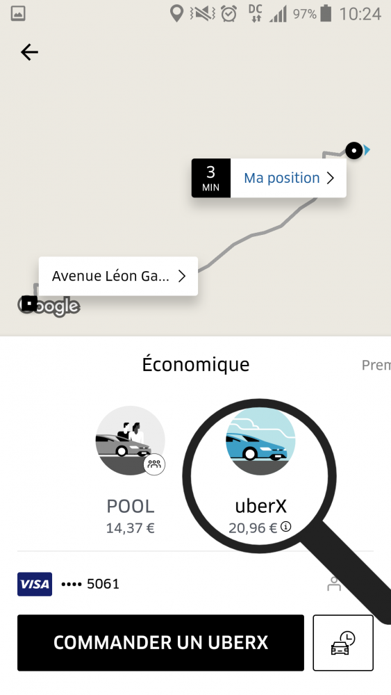 choisir un uber economique