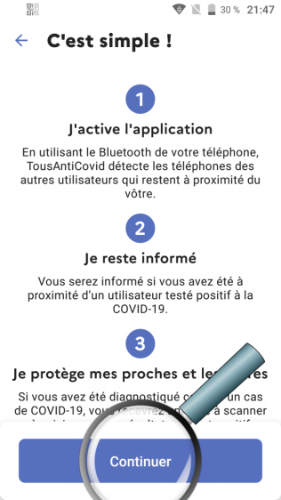 présentation application stoop covid