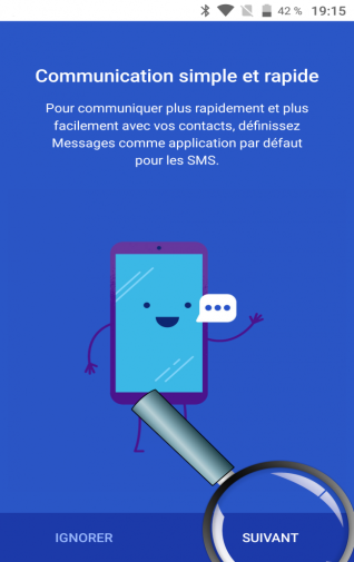 changer d'application SMS