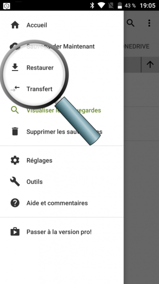 ouvrir le systeme de restauration