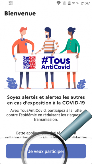 démarrer sa participation à stop covid