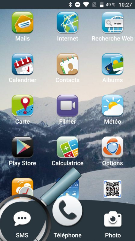 ouvrir l'application sms