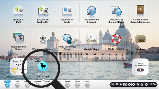 ouvrir l'application horoscope