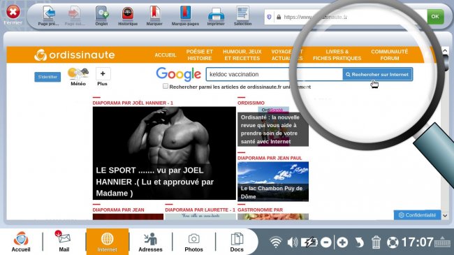 rechercher sur internet