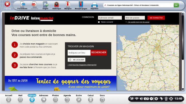 page d'accueil du site