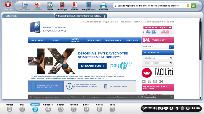 page d'accueil banque populaire