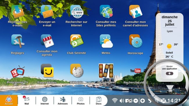 appercevoir les autres applications installées