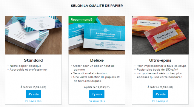 qualité de papier