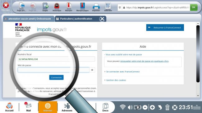 se connecter au site impot gouv