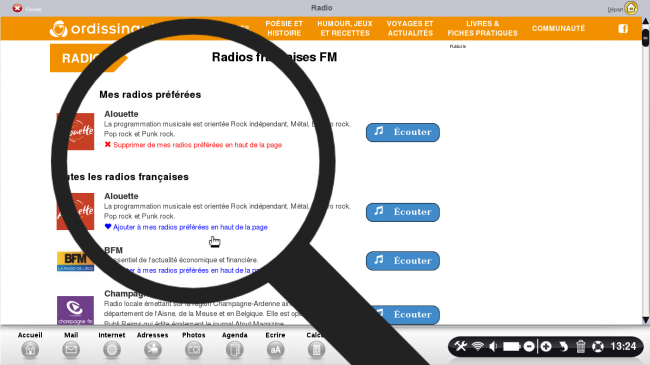 ajouter une radio à ses favoris