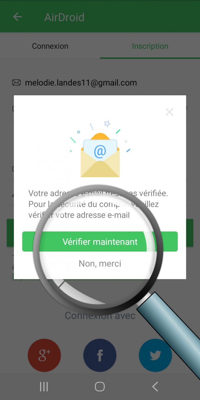 vérifier son adresse mail