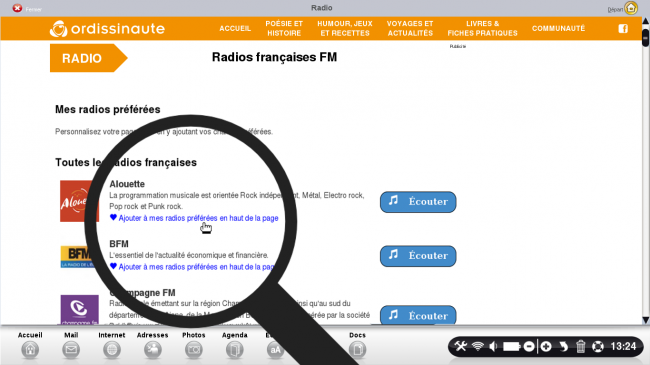 ajouter une radio à ses favoris