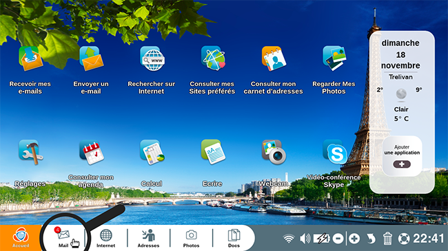 ouvrir application mail