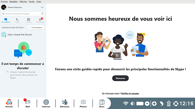 connexion à son compte skype