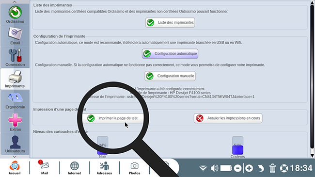 imprimer page test