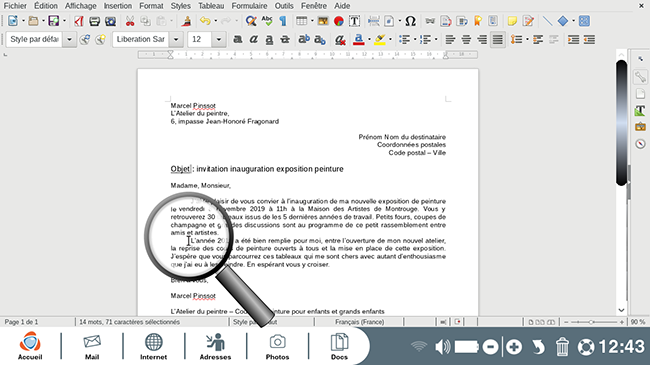 ajouter une tabulation