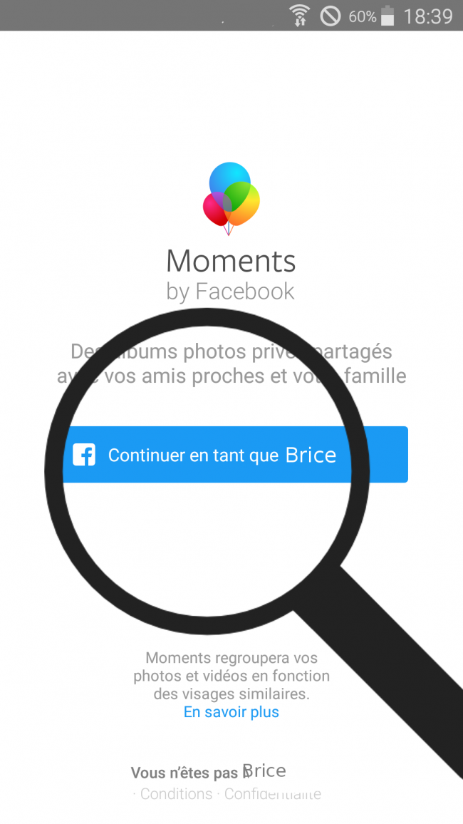 se connecter avec facebook