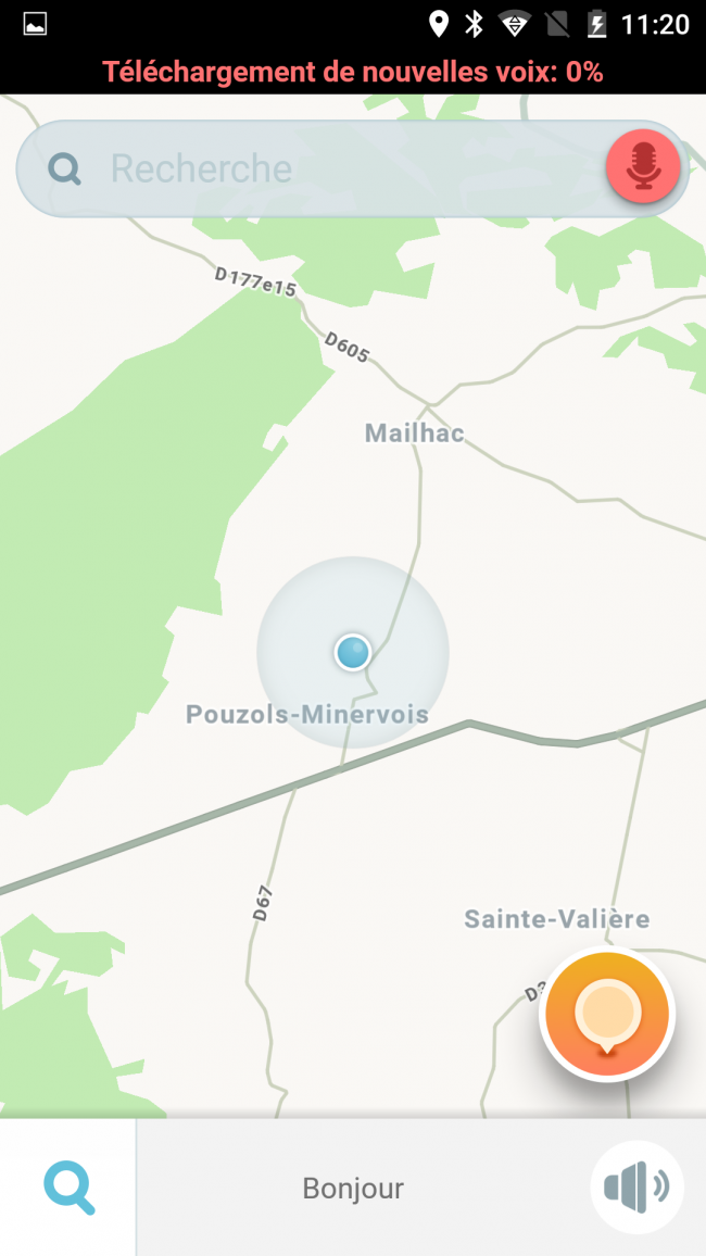 page d'accueil de waze