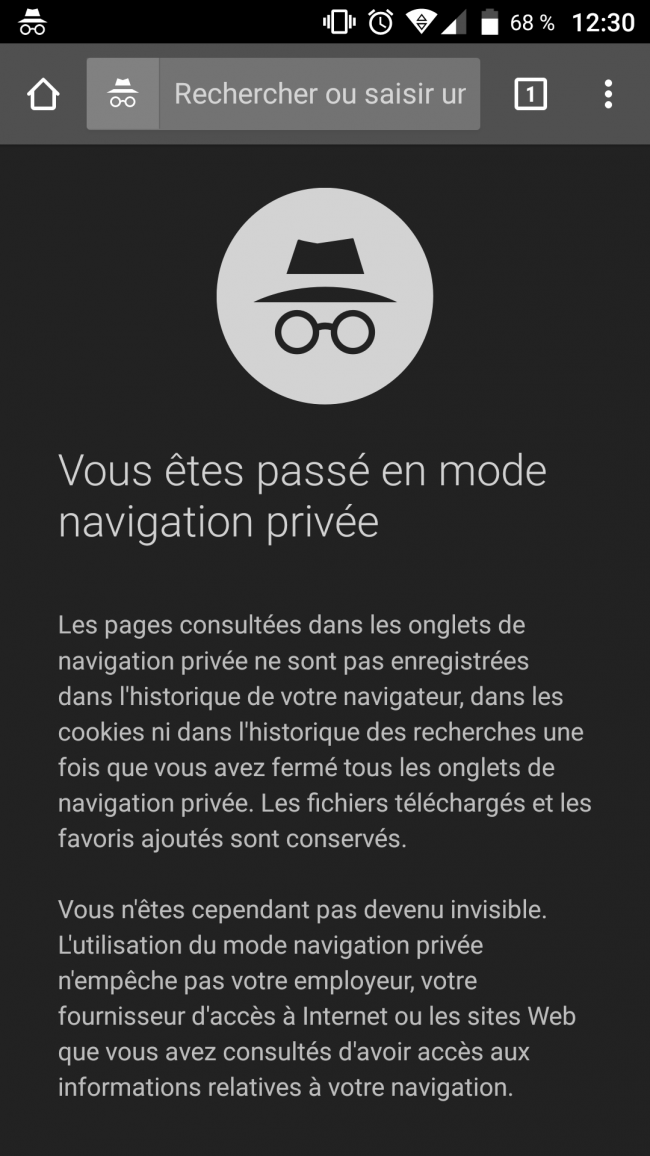 navigation privée