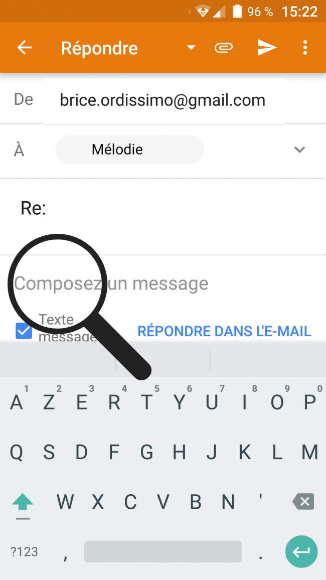 rédiger son mail