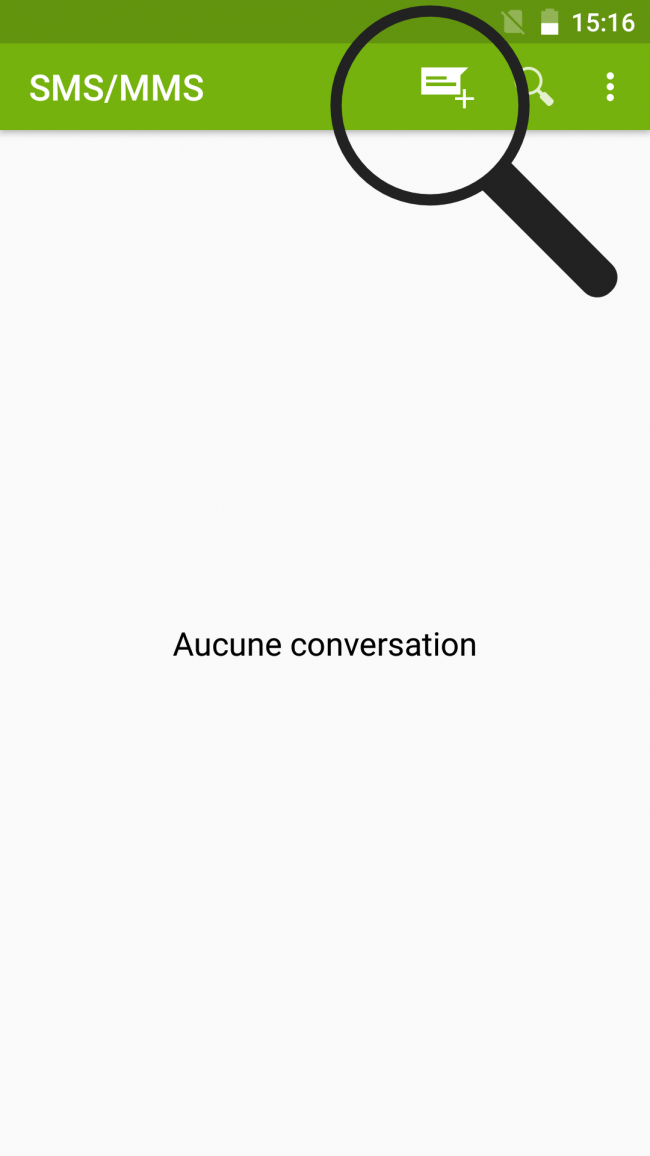 ouvrir une nouvelle conversation