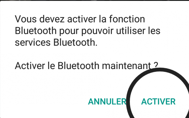 activer le bluetouth