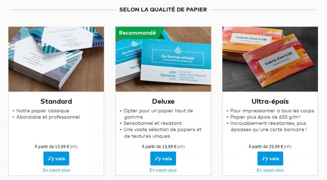 qualité de papier