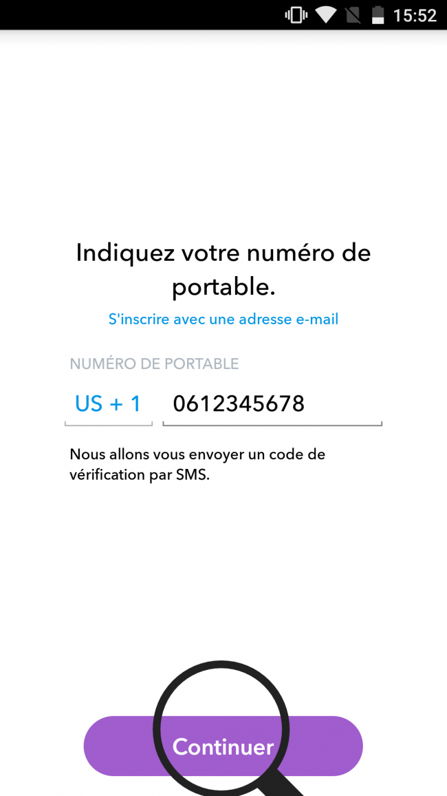 renseigner son numéro de téléphone