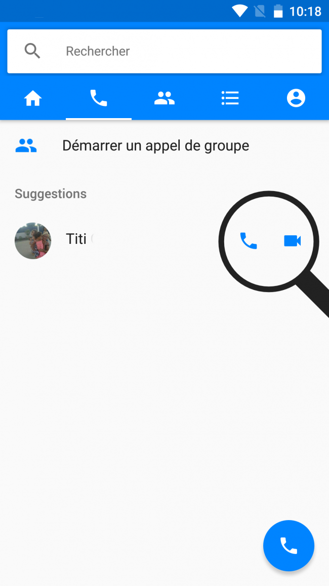 appeler un contact