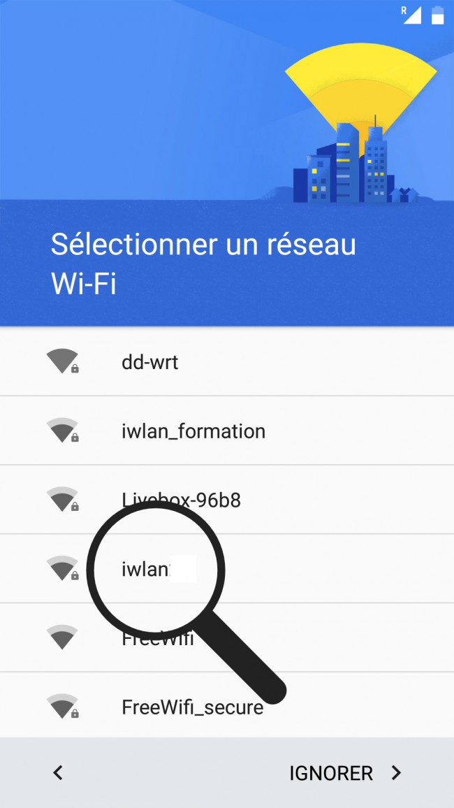 choisir le wifi