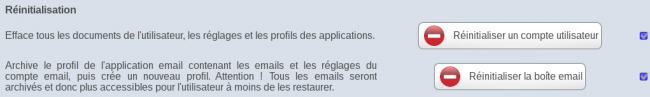 maintenance réinitialisation