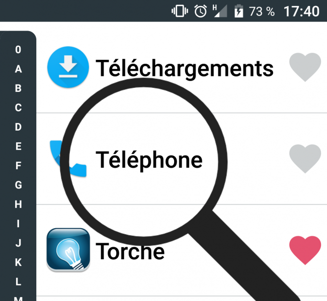 cliquer sur téléphone