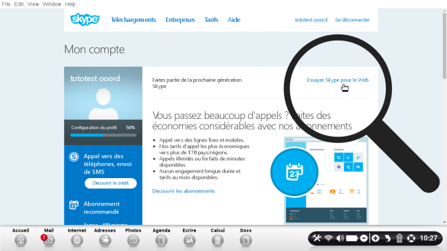 ouvrir skype sur le web