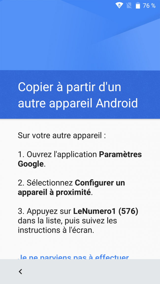 configurer par android