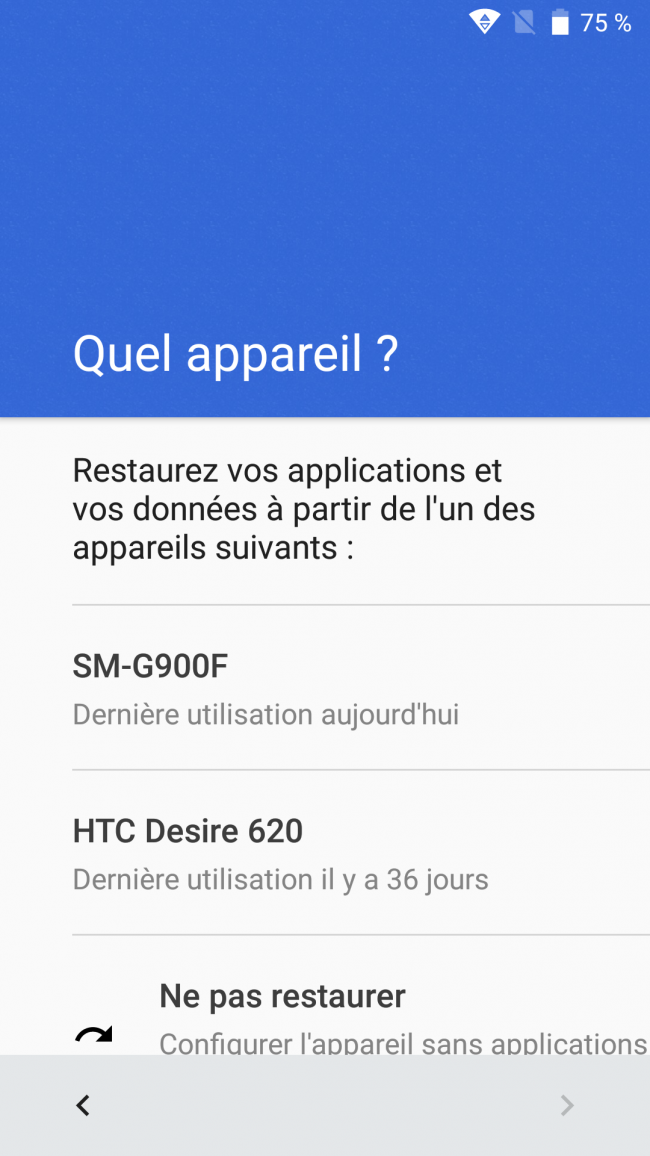 configurer par android