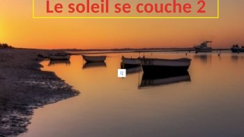 le soleil, insouciant de nos états d'âme, se couche sur son  oreiller doré, s'endort et rêve de la  terre....toujours prête à  l'accueillir, pour la réchauffer.........