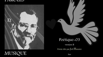 Un texte de Joël Hannier, dit par l'auteur sur un concerto de Vivaldi.
de plus, les paroles défilent sur l'écran