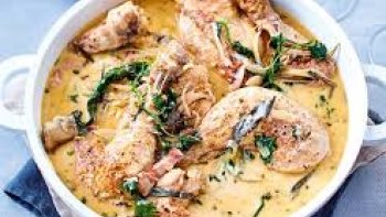 une recette goûteuse de normandie pour changer un peu du poulet roti simple.